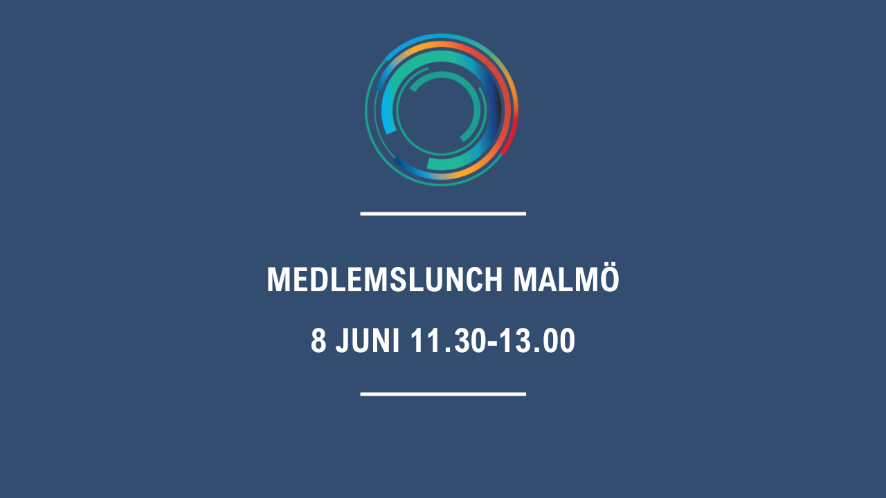 Medlemslunch i Malmö 8 juni