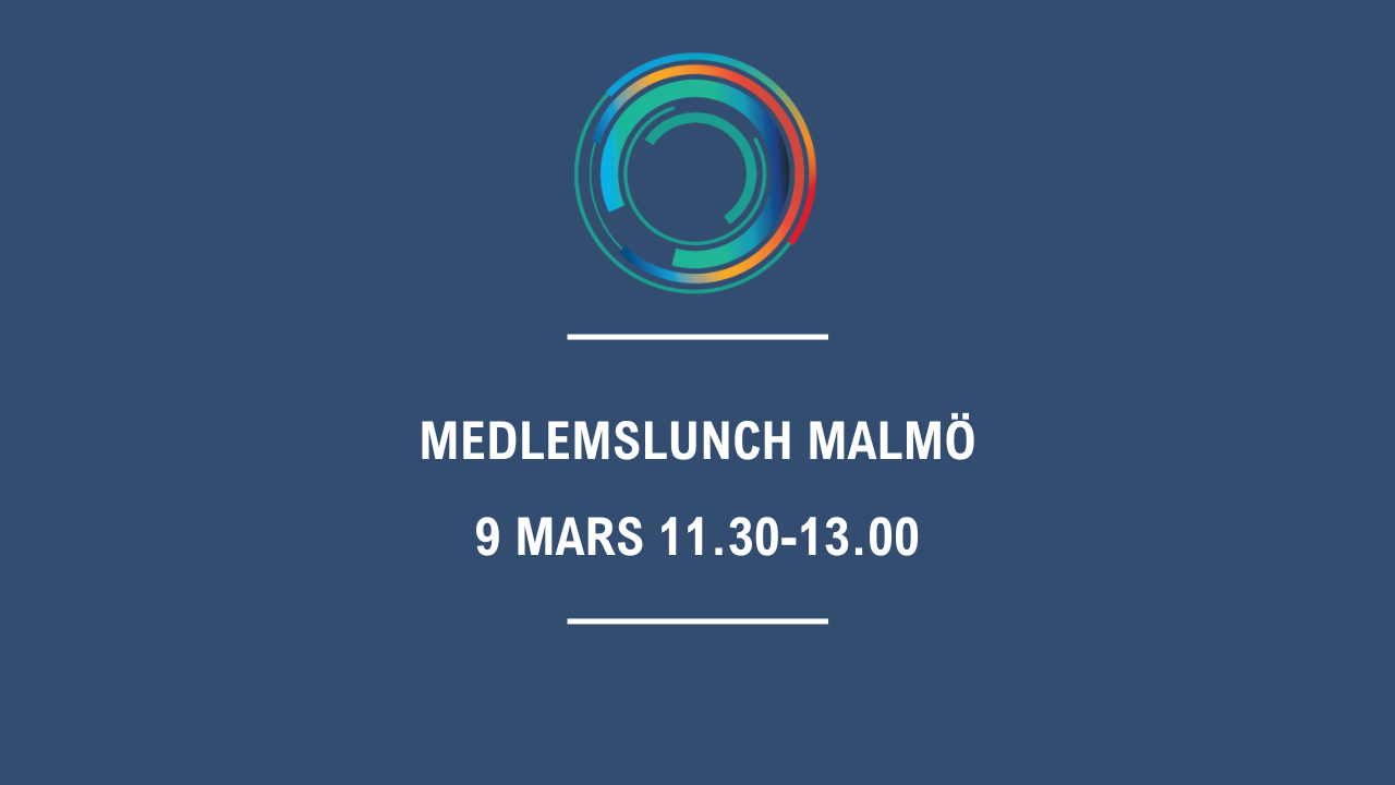 Medlemslunch 9 mars 11.30-13.00