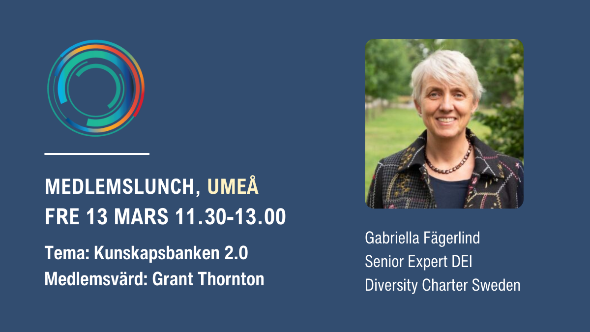 Medlemslunch Umeå 13 mars 2026