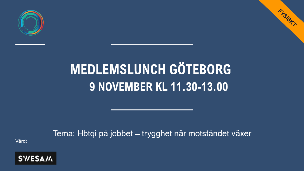 Medlemslunch i Göteborg